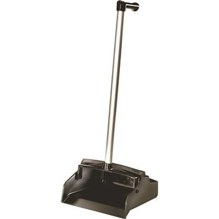 Renown 12 in. Black L-Grip Plastic Upright Lobby Dust Pan 2602(REN05125)